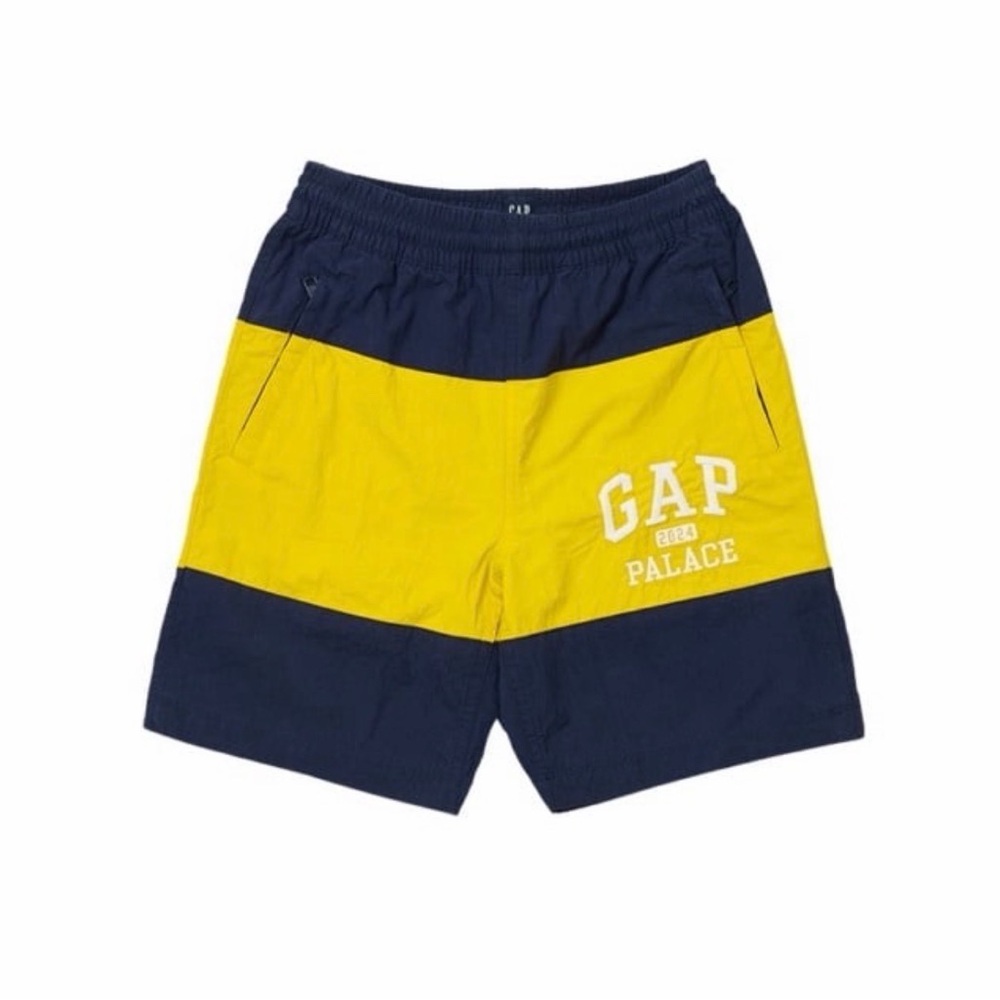 Brand New Palace x Gap Men Boardshort (Blue/Yellow) Size Kids Small UNISEX Rare